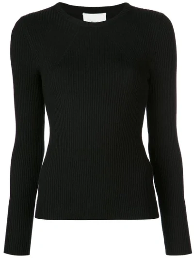 3.1 Phillip Lim / フィリップ リム Ribbed Knitted Top In Black