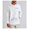 Champion Men's C-life Mixed-media Hoodie In White