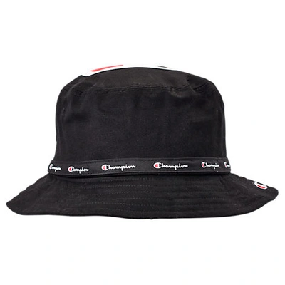 Champion Big C Bucket Hat In Black Size Large/x-large