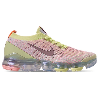 Nike Women's Air Vapormax Flyknit 3 Running Shoes In Yellow Size 6.0