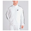 Nike Men's Sportswear N98 Full-zip Warm-up Jacket In White Size X-large 100% Polyester/knit