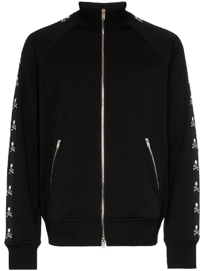 Mastermind Japan Mastermind World Skull Taped Track Jacket In Schwarz