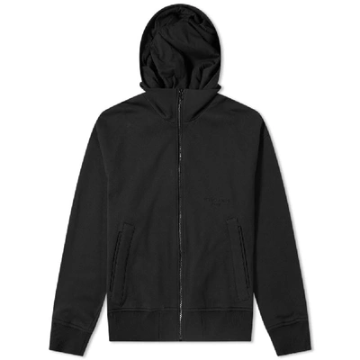 Wooyoungmi Embroidered Logo Hooded Jacket In Black