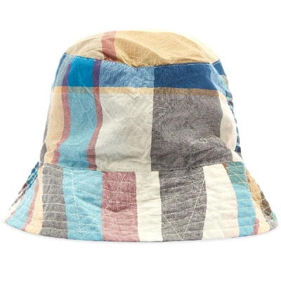 Engineered Garments Madras Bucket Hat In Multi