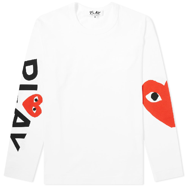 comme des garcons play heart logo tee