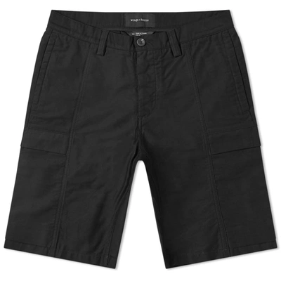 Wings + Horns Utility Cotton Cargo Short In Black