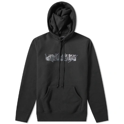 Raised By Wolves Gasoline Popover Hoody In Black