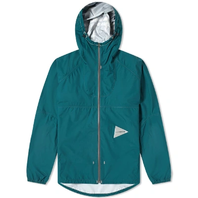 And Wander 3l Light Rain Jacket In Green