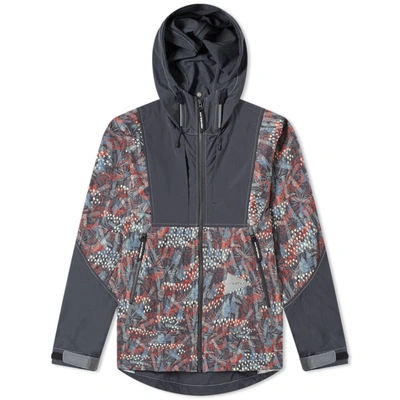 And Wander Printed Stretch Jacket In Grey