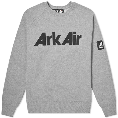 Ark Air Logo Crew Sweat In Grey