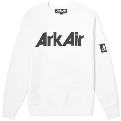 Ark Air Logo Crew Sweat In White