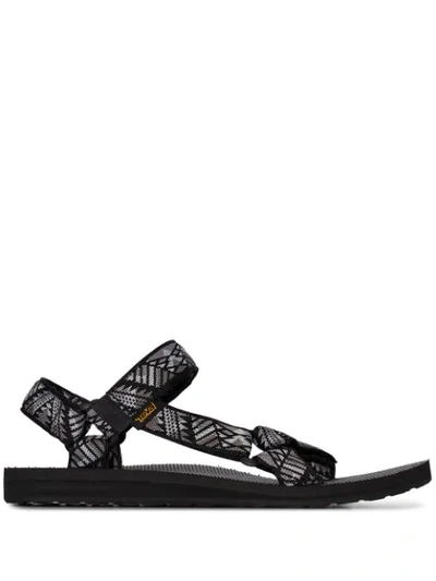 Teva Elasticated Strap Sandals In Black