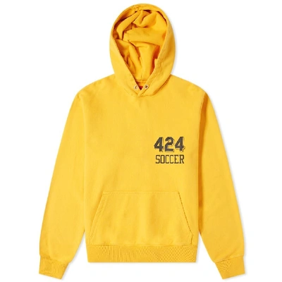 424 Soccer Hoody In Yellow