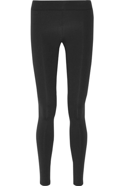 The Row Relma Stretch-scuba Leggings In Black