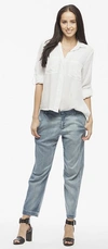 Bella Dahl Shirt Tail Button Down In White