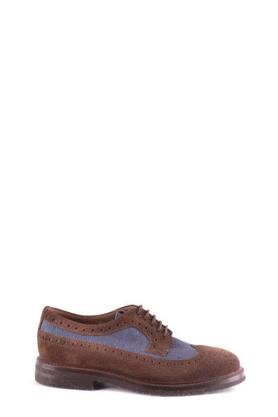 Brunello Cucinelli Mens Brown Other Materials Lace-up Shoes