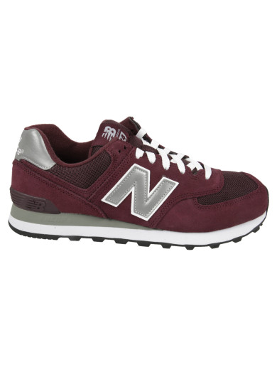 New Balance M 574 Sneakers In Burgundy | ModeSens