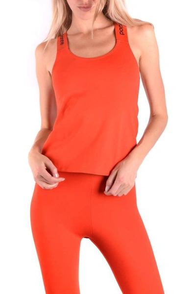 Paco Rabanne Sports Top In Orange In Red