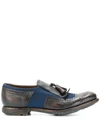 Church's Shanghai 11 Ebony Navy Moccasin In Brown