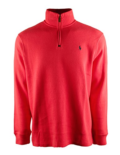 polo ralph lauren men's half zip french rib cotton sweater