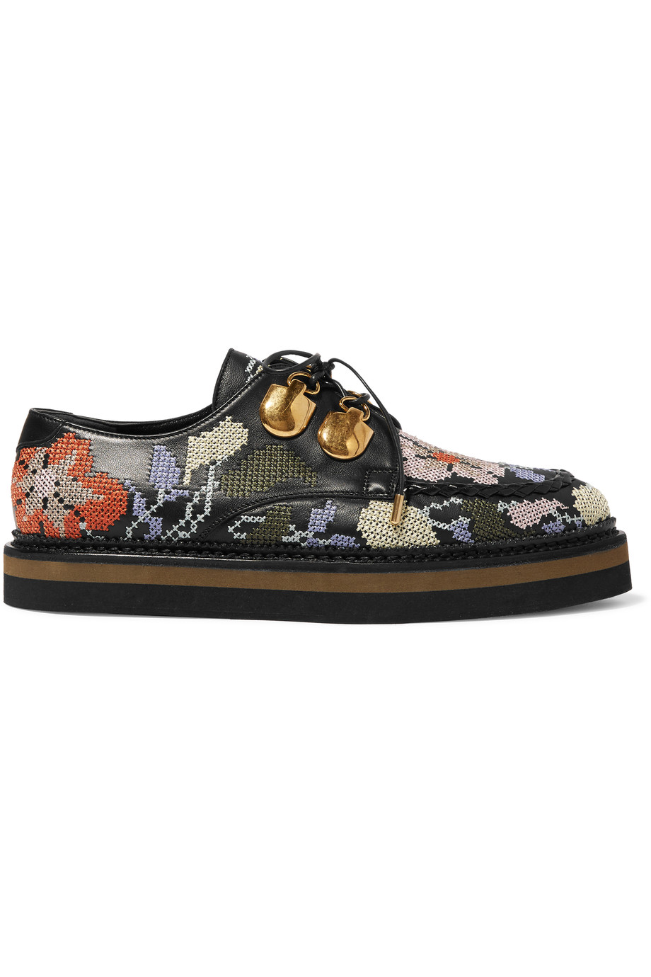 bertie fielder embroidered brogues