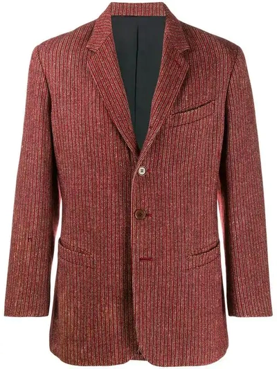 Pre-owned Jean Paul Gaultier Vintage Striped Jacket In Red