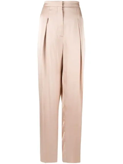 Rochas Wide Leg Trousers In Brown