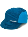 Patagonia Logo Print Hat In Blue