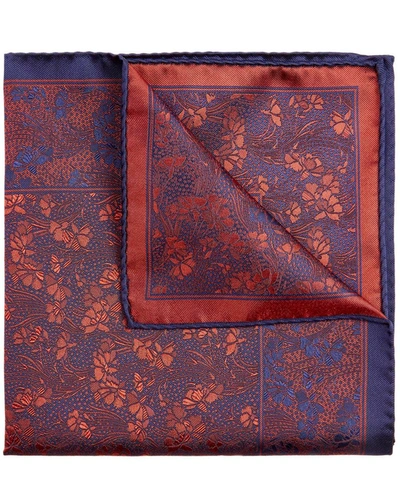 Liberty London Cranston Print Silk Pocket Square From . In Red