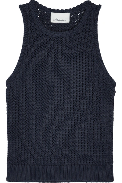 3.1 Phillip Lim Open-knit Cotton-blend Top | ModeSens