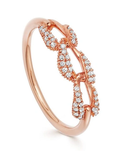 Astley Clarke Rose Gold Mini Vela Diamond Ring