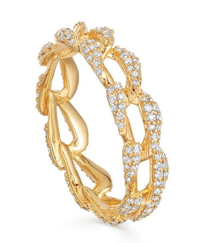 Astley Clarke Gold Vela Diamond Eternity Ring