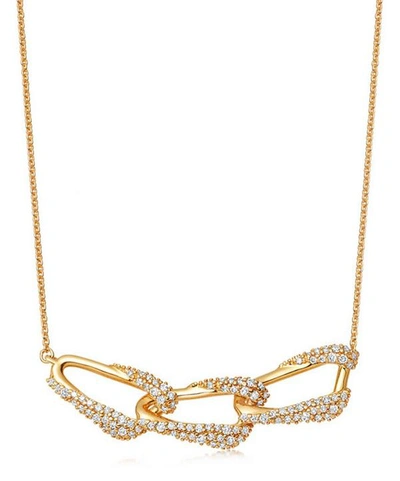 Astley Clarke Gold Vela Diamond Pendant Necklace