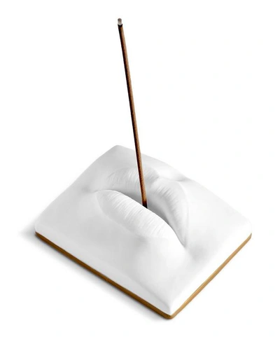 L'objet Oh Mon Dieu Lips Incense Holder In White