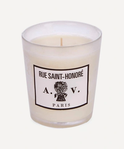 Astier De Villatte Rue Saint-honore Glass Scented Candle 260g In Clear