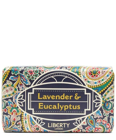 Liberty London Lavender Eucalyptus Bar Soap 200g In White