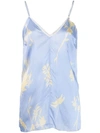 Forte Forte Floral Patterned Cami Top - Blue