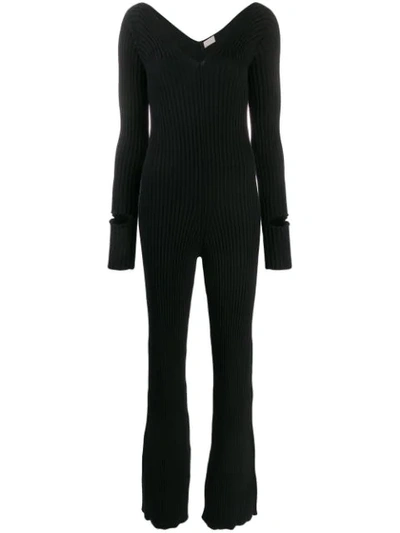 Mrz Ribbed Jumpsuit - Black