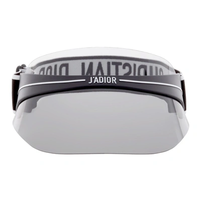 Dior Sheer Logo Visor In 0h3 Black