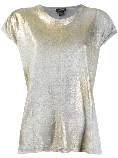 Avant Toi Metallic Sheen T-shirt - Gold