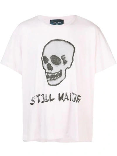 Lost Daze Still Waiting Cotton-jersey T-shirt In Pink