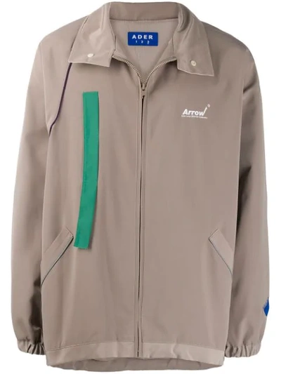 Ader Error Arrow Oversized Jacket - Neutrals