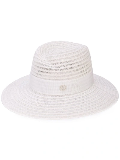 Maison Michel Virginie Fedora Hat - White