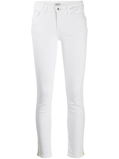 Liu •jo Liu Jo Skinny-jeans Mit Streifen - Weiss In White