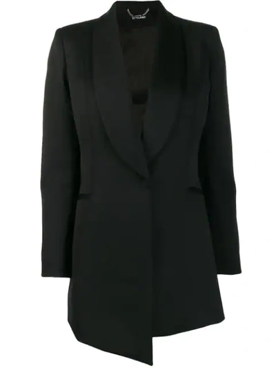 Styland Asymmetric Blazer In Black