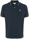 Kent & Curwen Embroidered Logo Polo Shirt In Blue