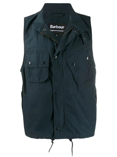 Barbour X Engineered Garments 'arthur' Weste - Blau In Blue