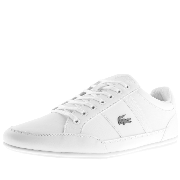 lacoste white chaymon trainers