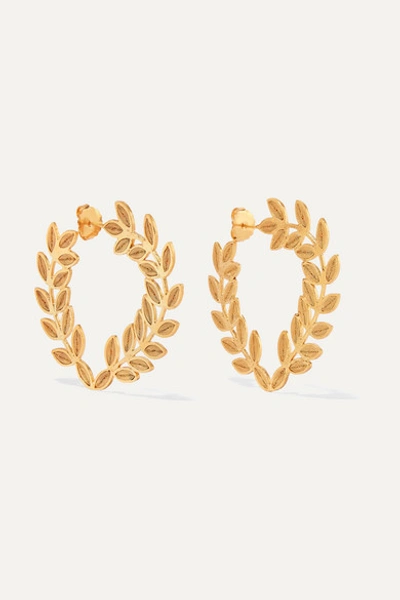 Mallarino Lauren Gold Vermeil Hoop Earrings
