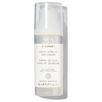 Ren Clean Skincare + Net Sustain V-cense™ Youth Vitality Day Cream, 50ml In Colorless